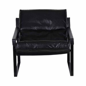 Porgabi Metal Buff Leather Lounge Chair