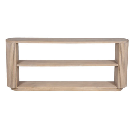 Reed Mango Wood Media Console Table