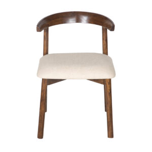 Nice Round Back Acacia Wood Dining Chair