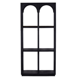 Roxy Mango Wood Black Bookcase