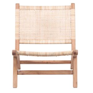 Savanna Acacia Wood Accent Chair Natural Cane