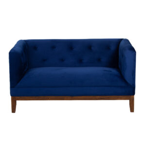 Shelby Velvet Loveseat – Indigo