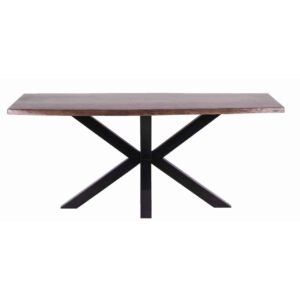 Spider Leg Acacia Veneer Top Dining Table 72″