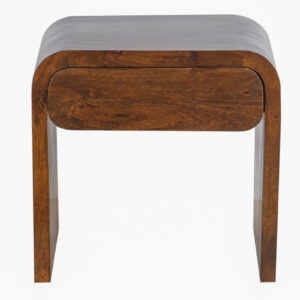 Stein Mango Wood 1 Drawer Side Table – Washed Walnut