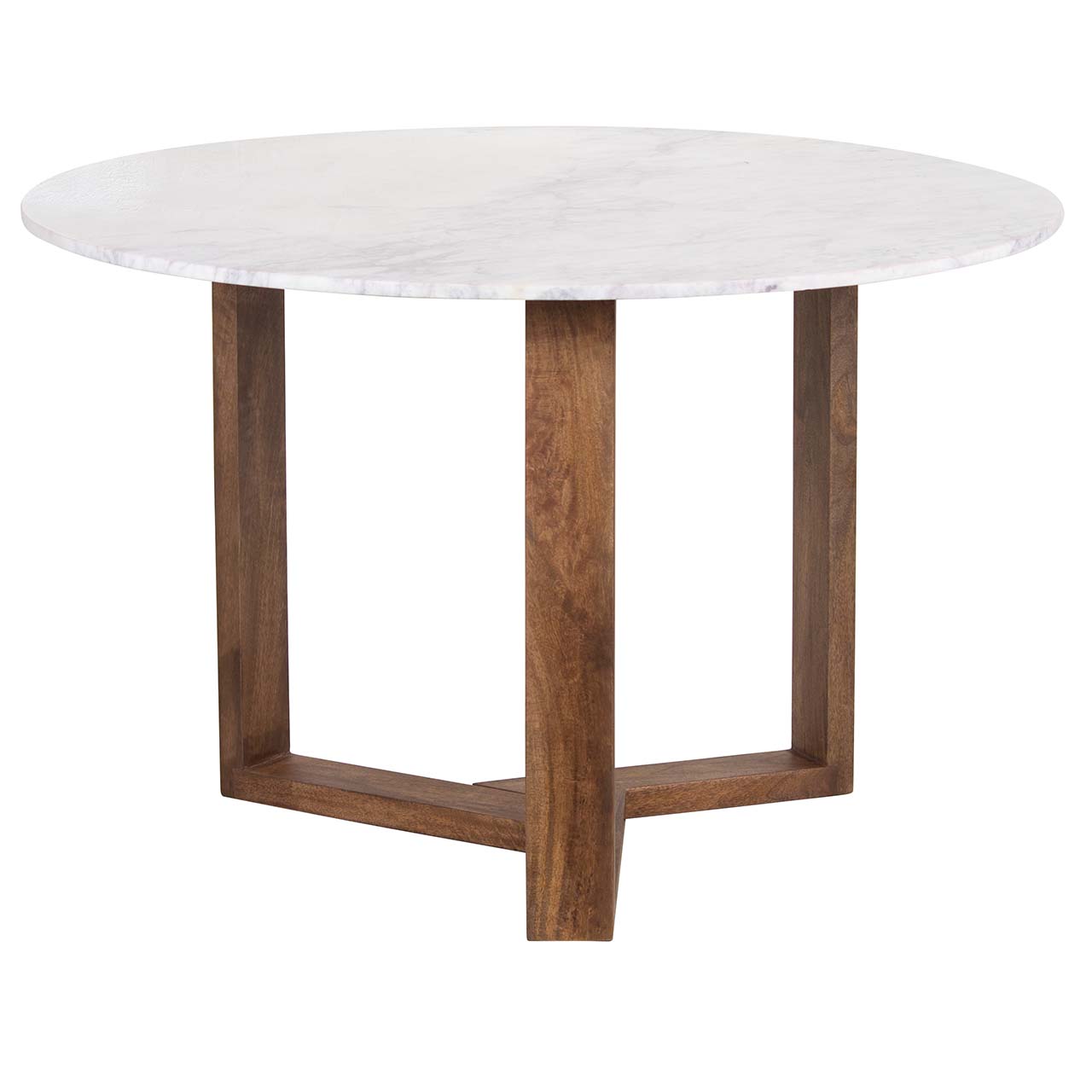 Tria Mango Wood Dining Table Washed Walnut