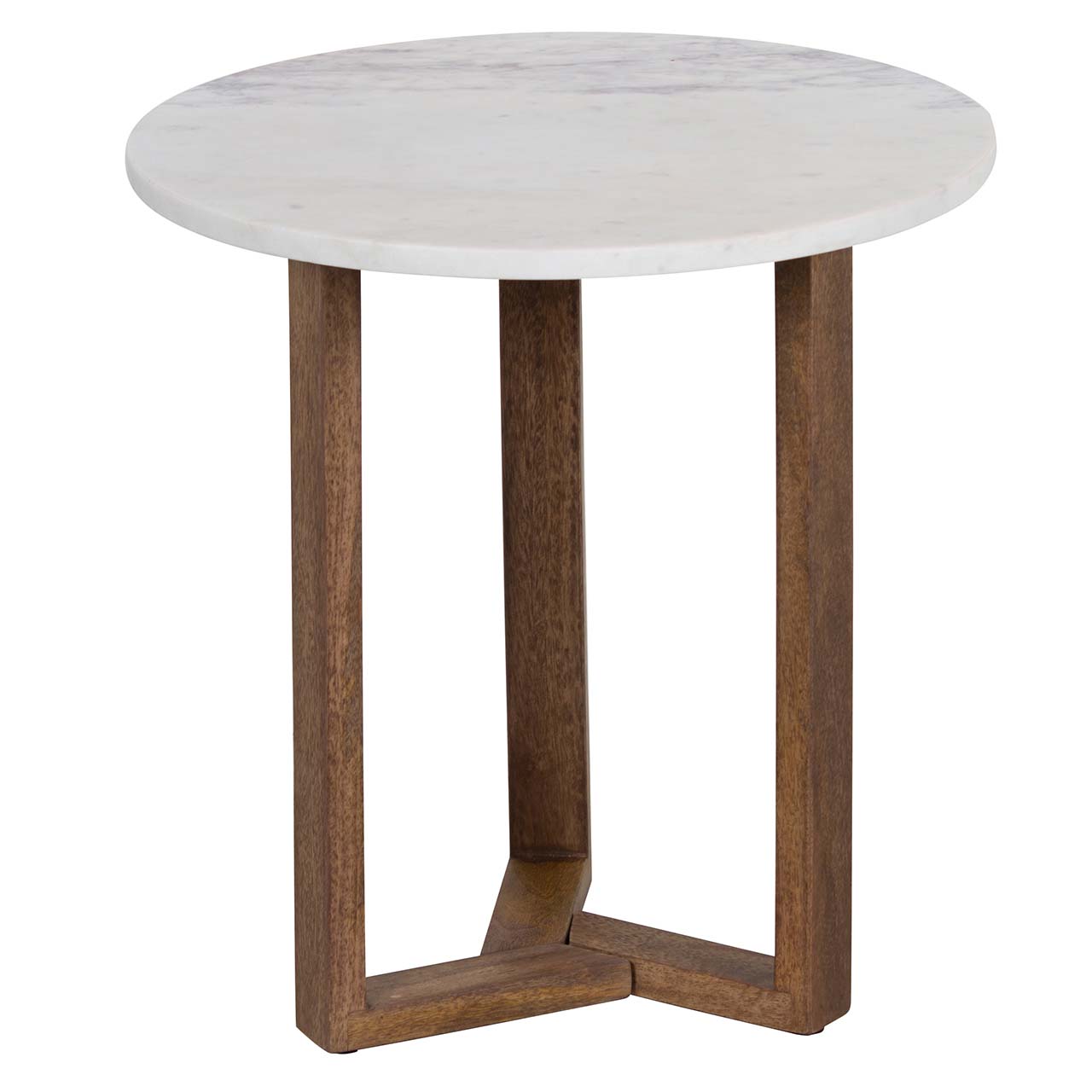 Tria Mango Wood End Table Washed Walnut