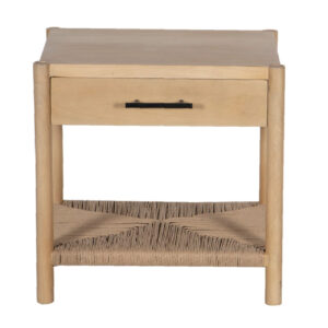 Villa Mango Wood 1 Drawer Side Table – Natural
