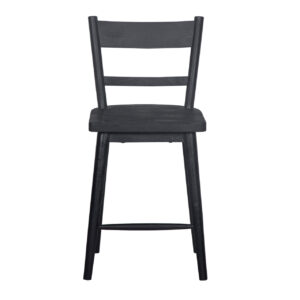 Willow Mango Wood Counter Chair – Black