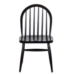 Windsor Acacia Wood Dining Chair – Black