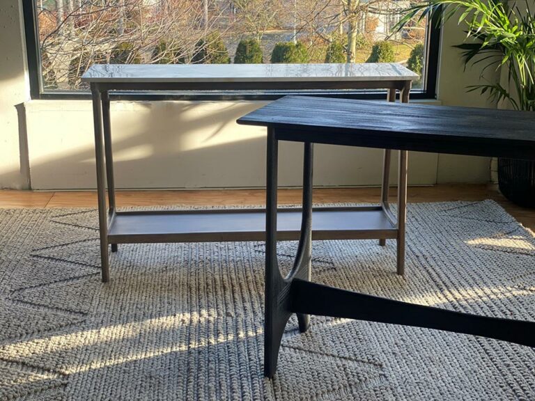 Milo Mango Wood Organic Shaped Coffee Table – Natural Oak