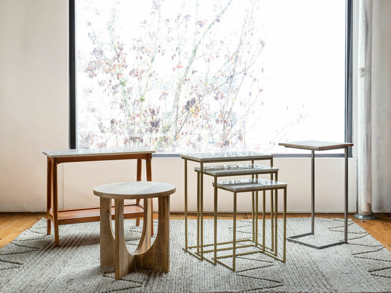 Milo Mango Wood Organic Shaped Coffee Table – Natural Oak